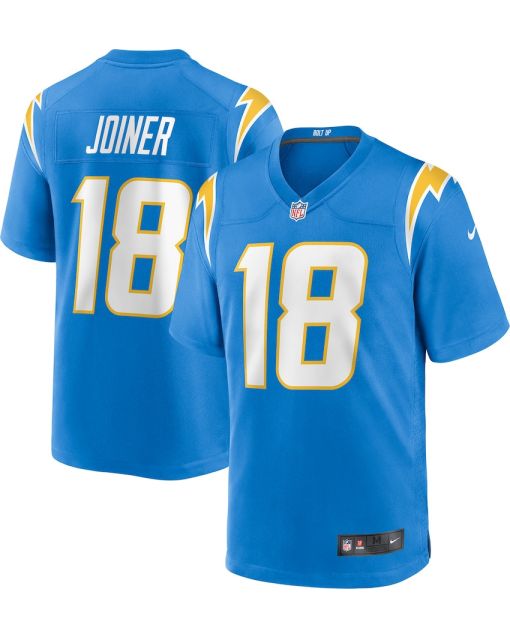Charlie Joiner 18 Los Angeles Chargers Men Game Retired Jersey – Powder Blue
