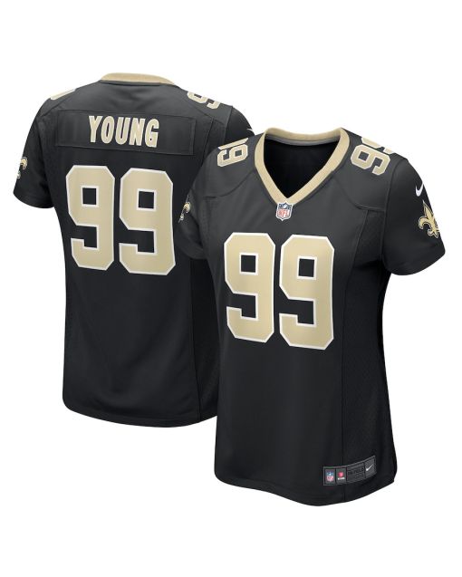 Chase Young 99 New Orleans Saints Women’s Game Jersey – Black