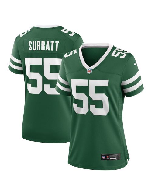Chazz Surratt 55 New York Jets Women’s Team Game Jersey – Legacy Green