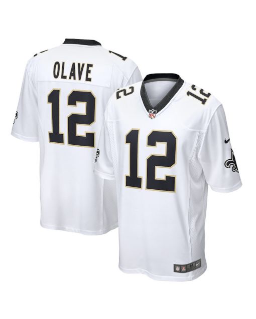 Chris Olave 12 New Orleans Saints Game Jersey – Men, White