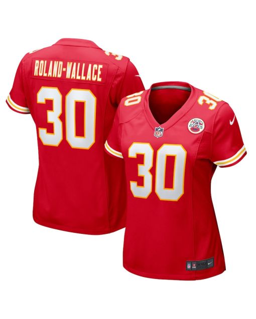 Chris Roland-Wallace 30 Kansas City Chiefs Women’s Game Jersey – Red