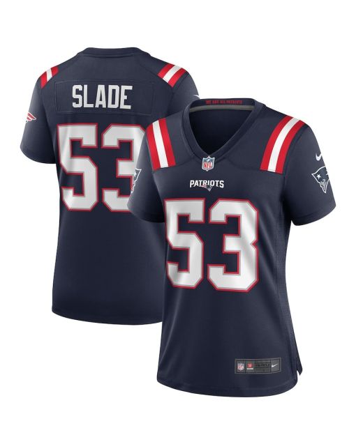 Chris Slade 53 New England Patriots Women Game Retired Jersey – Navy