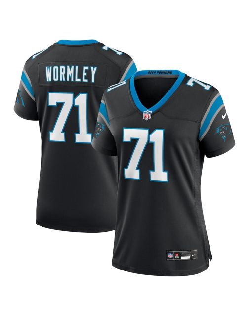 Chris Wormley 71 Carolina Panthers Women Game Jersey – Black