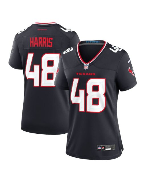 Christian Harris 48 Houston Texans Women’s Team Game Jersey – Navy