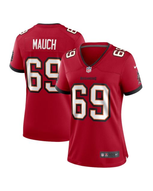 Cody Mauch 69 Tampa Bay Buccaneers Women Game Jersey – Red