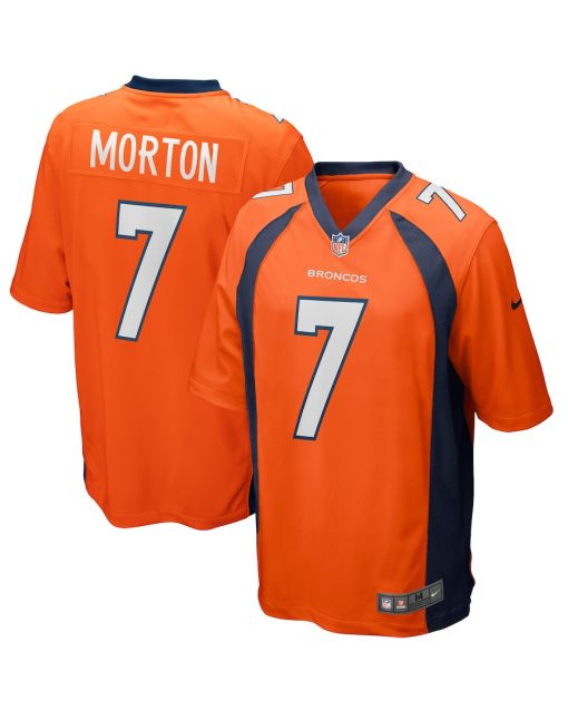 Craig Morton 7 Denver Broncos Men Game Retired Jersey – Orange