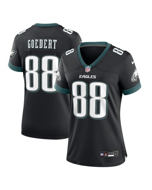 Dallas Goedert 88 Philadelphia Eagles Alternate Game Women Jersey – Black