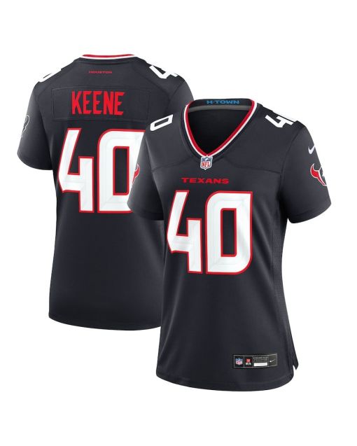 Dalton Keene 40 Houston Texans Women’s Team Game Jersey – Navy