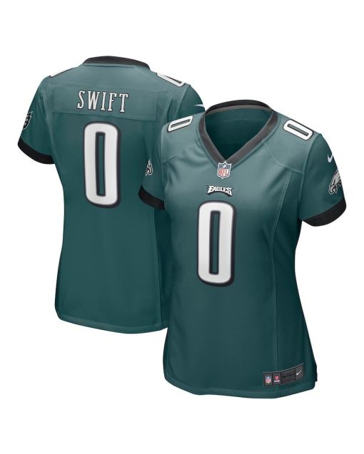 D’Andre Swift 0 Philadelphia Eagles Women’s Game Player Jersey – Midnight Green