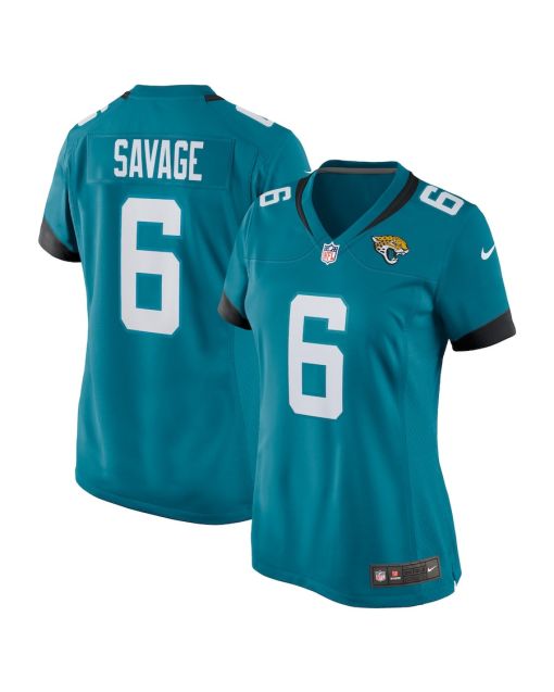 Darnell Savage 6 Jacksonville Jaguars Alternate Game Women Jersey – Teal