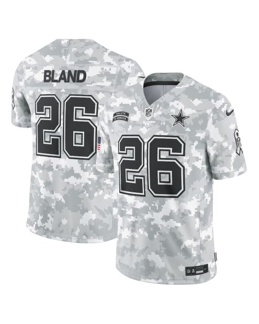 DaRon Bland 26 Dallas Cowboys 2024 Salute to Service Limited Men Jersey – Arctic Camo