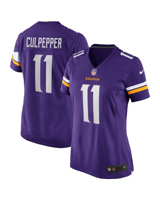 Daunte Culpepper 11 Minnesota Vikings Women Game Retired Jersey – Purple