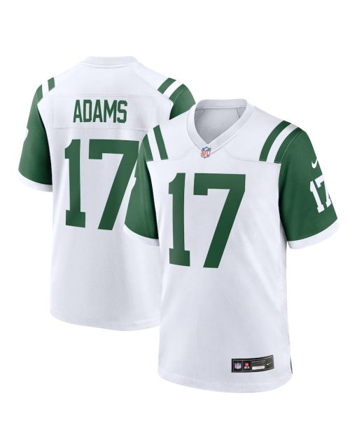 Davante Adams 17 New York Jets White Classic Alternate Game Jersey – Men