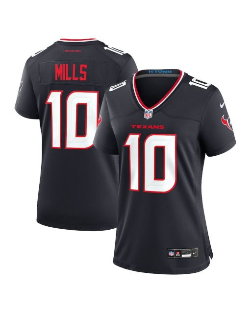 Davis Mills 10 Houston Texans Women’s Team Game Jersey – Navy