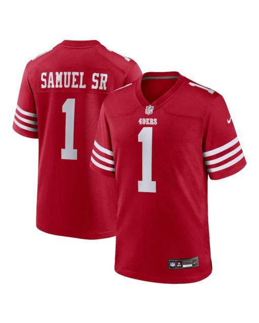 Deebo Samuel Sr 1 San Francisco 49ers Game Men Jersey – Scarlet