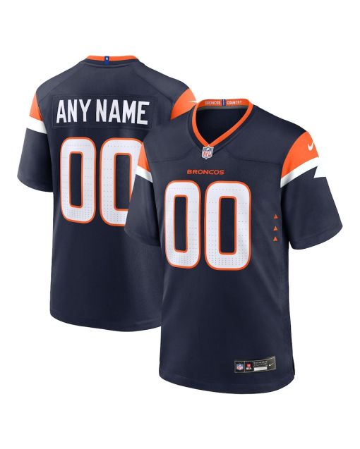 Denver Broncos Alternate Custom Game Men Jersey – Navy