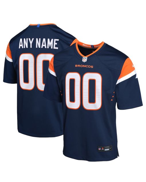 Denver Broncos Alternate Custom Game YOUTH Jersey – Navy