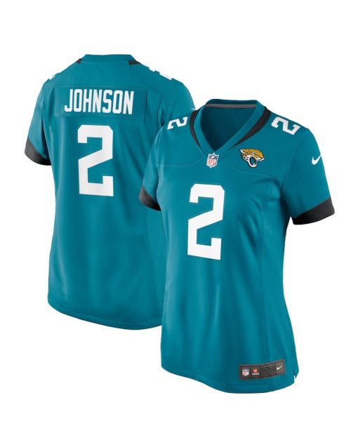 D’Ernest Johnson 2 Jacksonville Jaguars Women’s Game Jersey – Teal