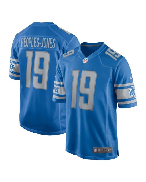 Donovan Peoples-Jones 19 Detroit Lions Game Men Jersey – Blue