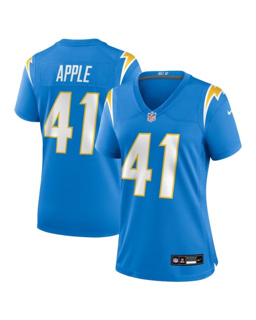 Eli Apple 41 Los Angeles Chargers Women’s Game Jersey – Powder Blue