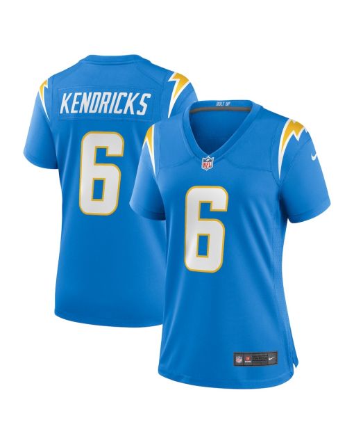 Eric Kendricks 6 Los Angeles Chargers Women Game Jersey – Powder Blue