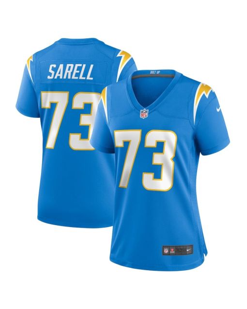 Foster Sarell 73 Los Angeles Chargers Women’s Game Jersey – Powder Blue