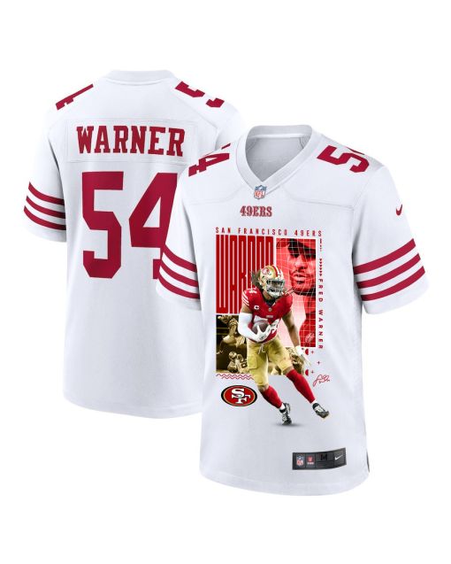 Fred Warner 54 San Francisco 49ers All-Pro Fred Game Men Jersey – White