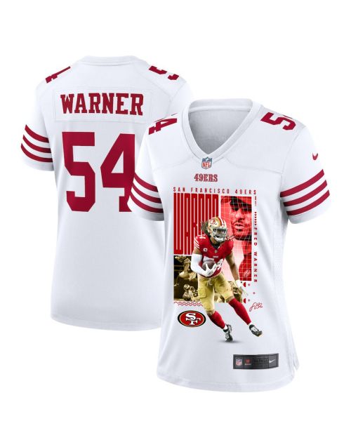 Fred Warner 54 San Francisco 49ers All-Pro Fred Women Game Jersey – White