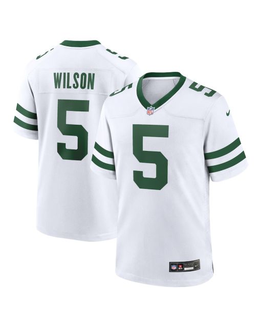 Garrett Wilson 5 New York Jets Alternate Game Men Jersey – White