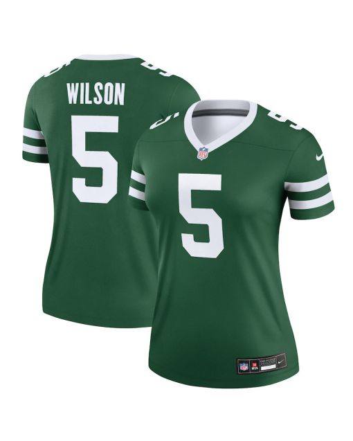 Garrett Wilson 5 New York Jets Alternate Legend Jersey, Women Legacy Green