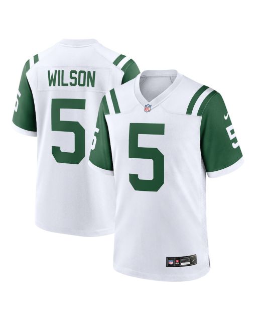 Garrett Wilson 5 New York Jets Classic Alternate Game Men Jersey – White
