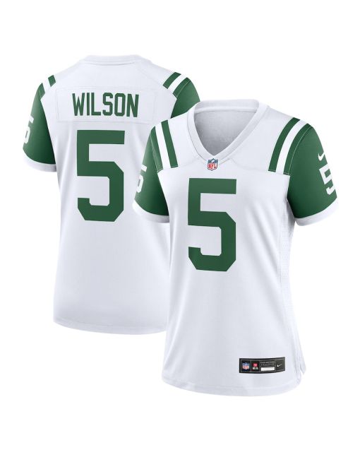 Garrett Wilson 5 New York Jets Women’s Classic Alternate Game Jersey – White