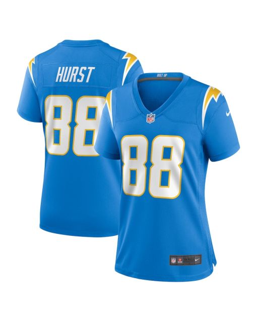 Hayden Hurst 88 Los Angeles Chargers Women’s Game Jersey – Powder Blue