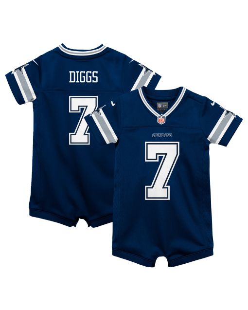 Infant Dallas Cowboys Trevon Diggs Navy Game Romper Jersey