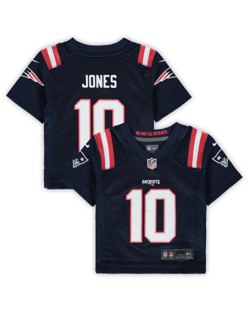 Infant New England Patriots Mac Jones Navy Game Jersey