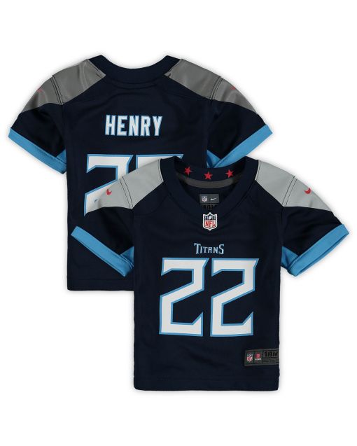 Infant Tennessee Titans Derrick Henry Navy Game Jersey