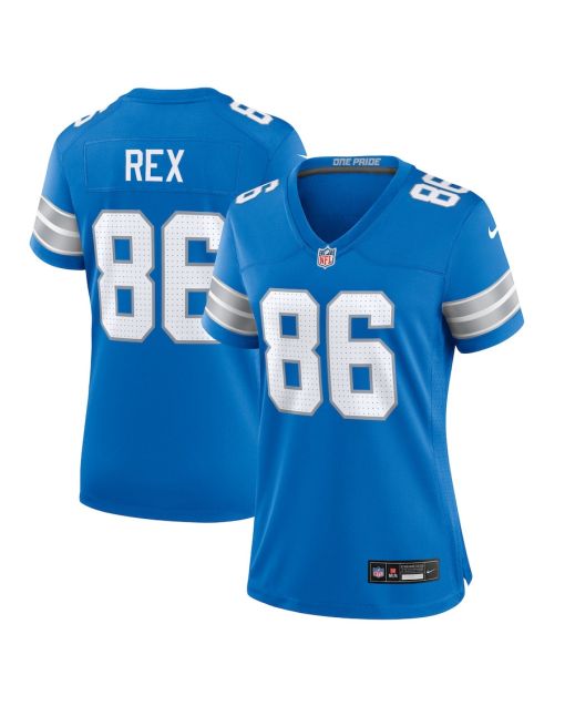 Isaac Rex 86 Detroit Lions Women’s Game Jersey – Blue