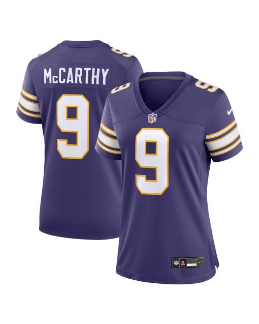 J.J. McCarthy Minnesota Vikings 2nd Alternate 2024 NFL Draft First Round Pick Player Game Jersey – Purple