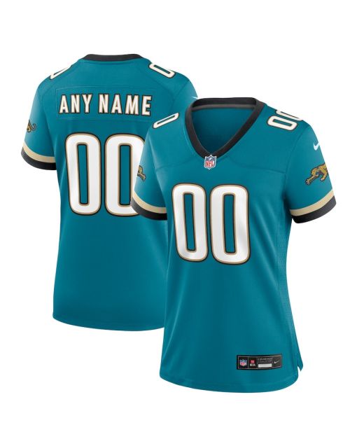 Jacksonville Jaguars Women’s Prowler Throwback Game Custom Jersey – Teal