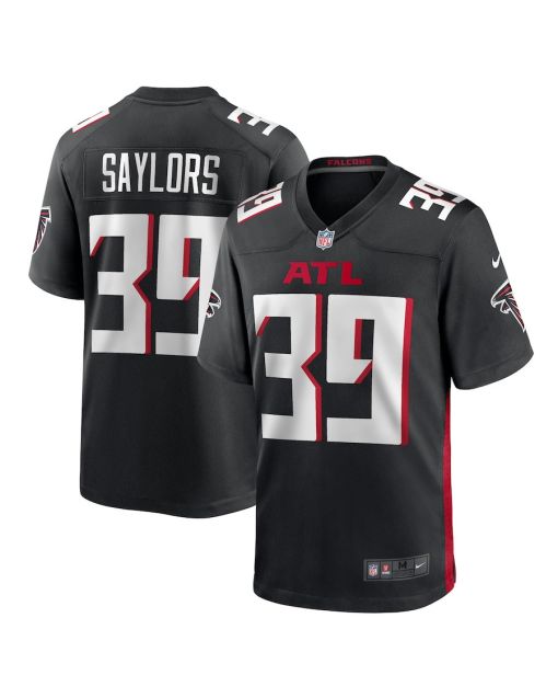 Jacob Saylors 39 Atlanta Falcons Game Men Jersey – Black