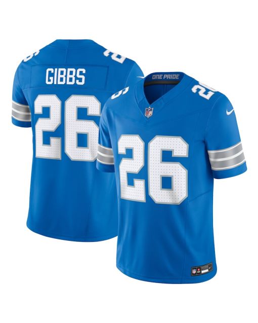 Jahmyr Gibbs 26 Detroit Lions Vapor F.U.S.E. Limited Jersey – Blue