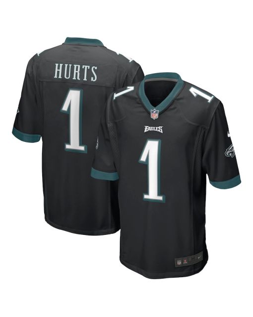Jalen Hurts 1 Philadelphia Eagles Men Game Jersey – Black