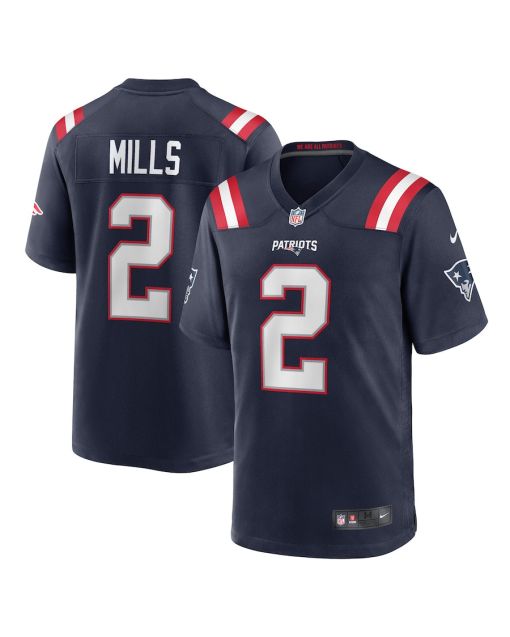 Jalen Mills 2 New England Patriots Men Game Jersey – Navy