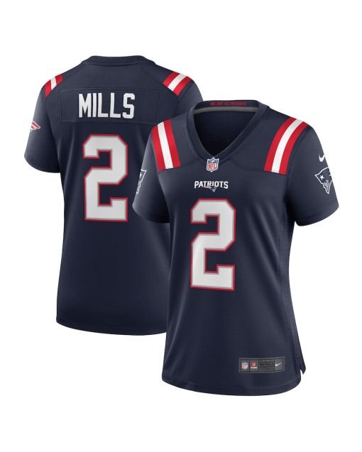 Jalen Mills 2 New England Patriots Women Game Jersey – Navy