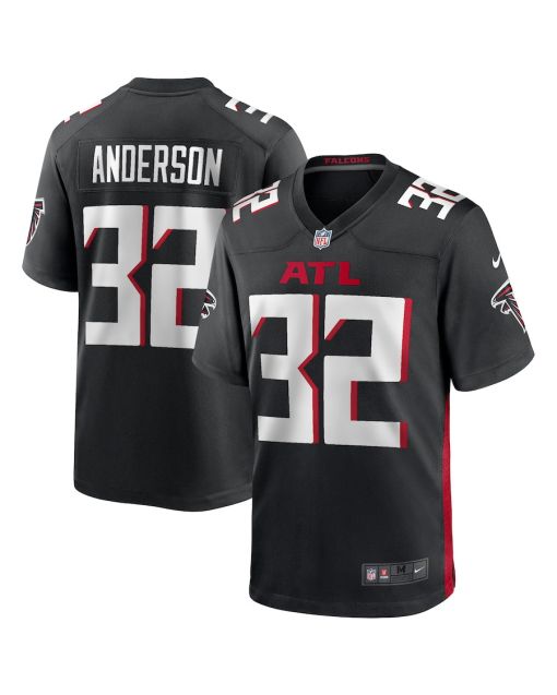 Jamal Anderson 32 Atlanta Falcons Men Game Retired Jersey – Black