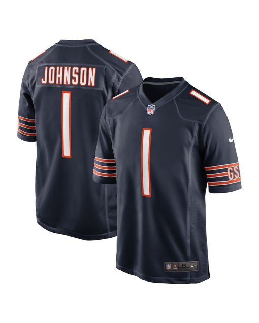 Jaylon Johnson 1 Chicago Bears Game Men Jersey – Navy