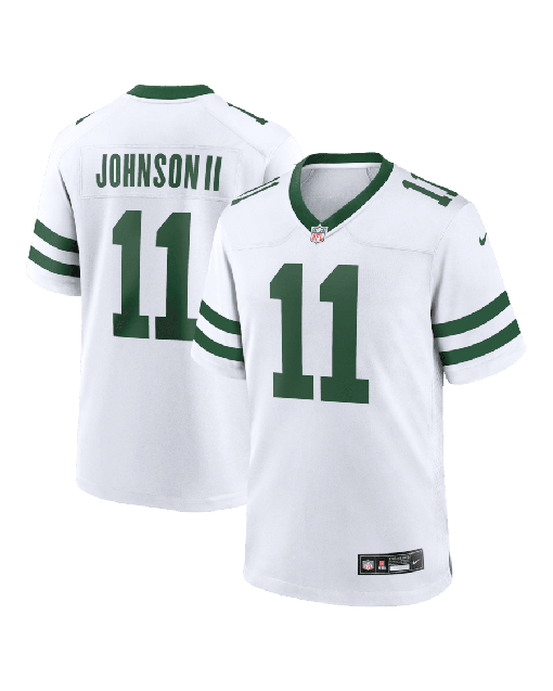 Jermaine Johnson II 11 New York Jets Alternate Game Jersey – Men White