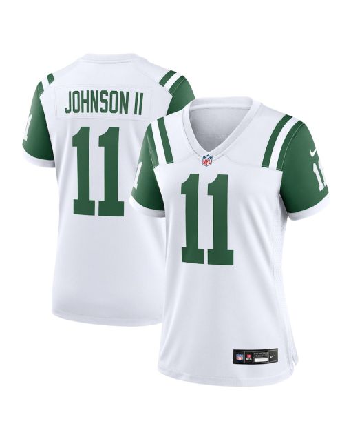 Jermaine Johnson II 11 New York Jets Women’s Classic Alternate Game Jersey – White