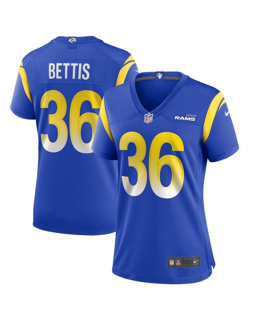 Jerome Bettis 36 Los Angeles Rams Women Game Retired Jersey – Royal