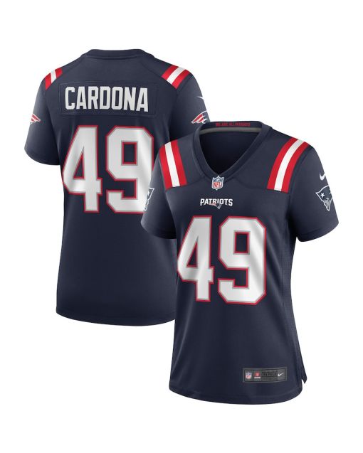 Joe Cardona 49 New England Patriots Women Game Jersey – Navy